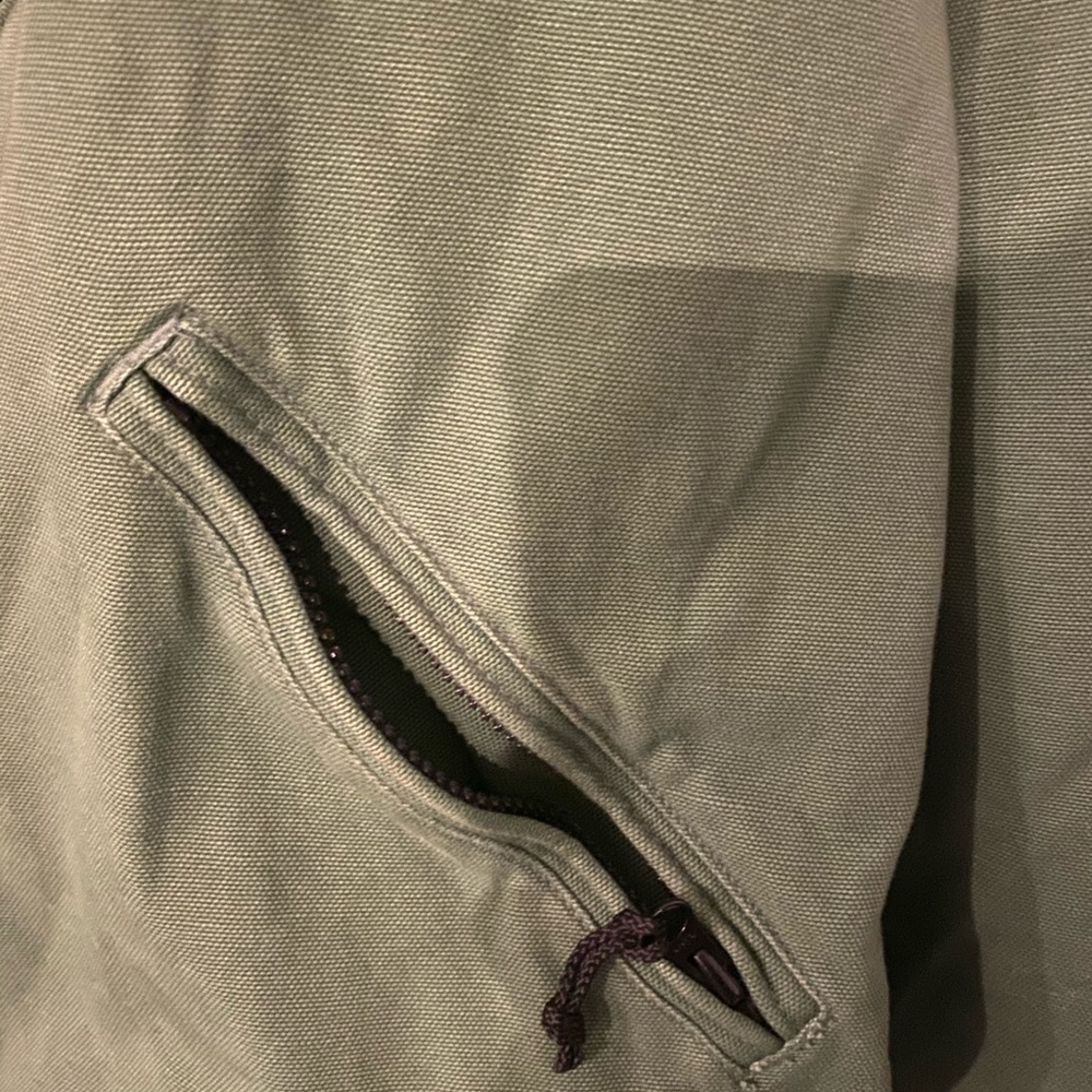 J Crew Mens Green coat with coudoroy collar sXL - Picture 5 of 5